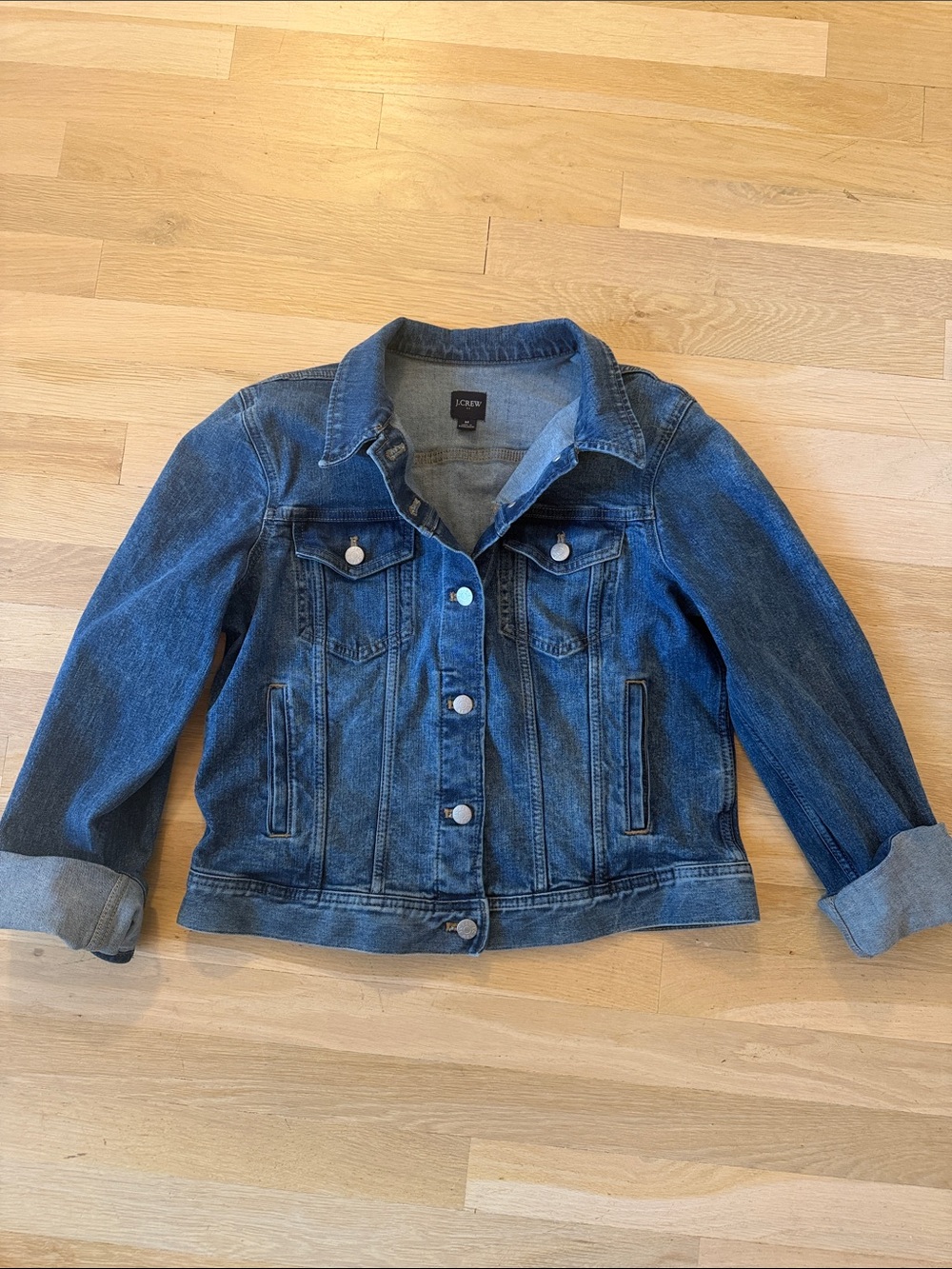 JCrew Dark Blue Denim Jean Jacket